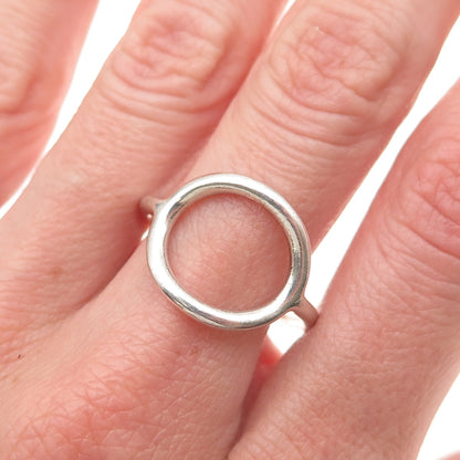 Silpada 925 Sterling Silver Vintage Karma Open Circle Ring Size 10