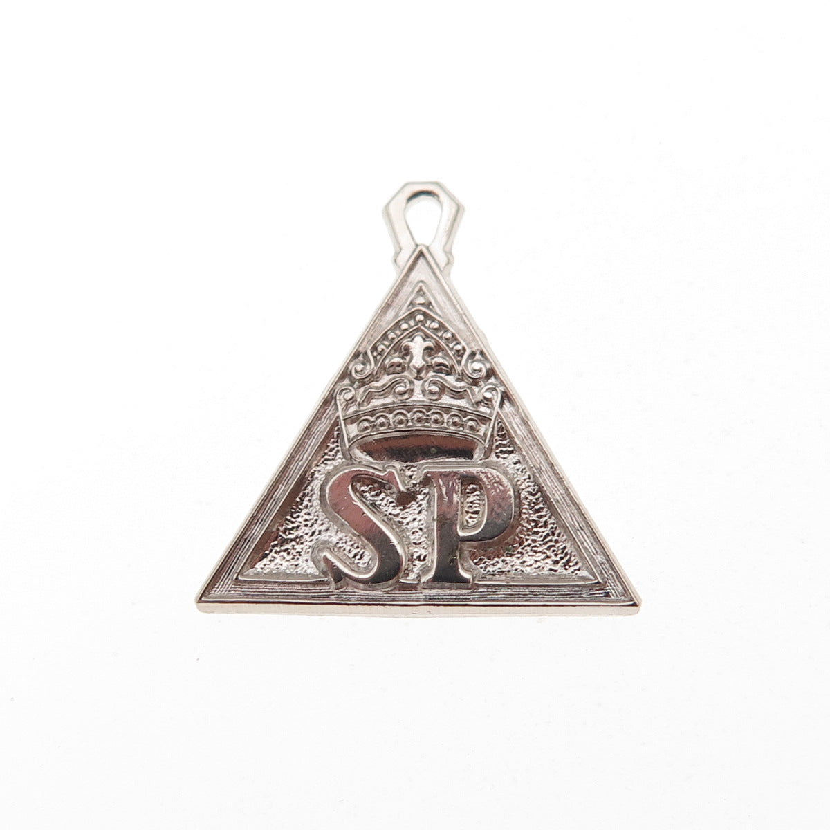 Morgans Sterling Silver Vintage Job’s Daughters Senior Princess Charm Pendant