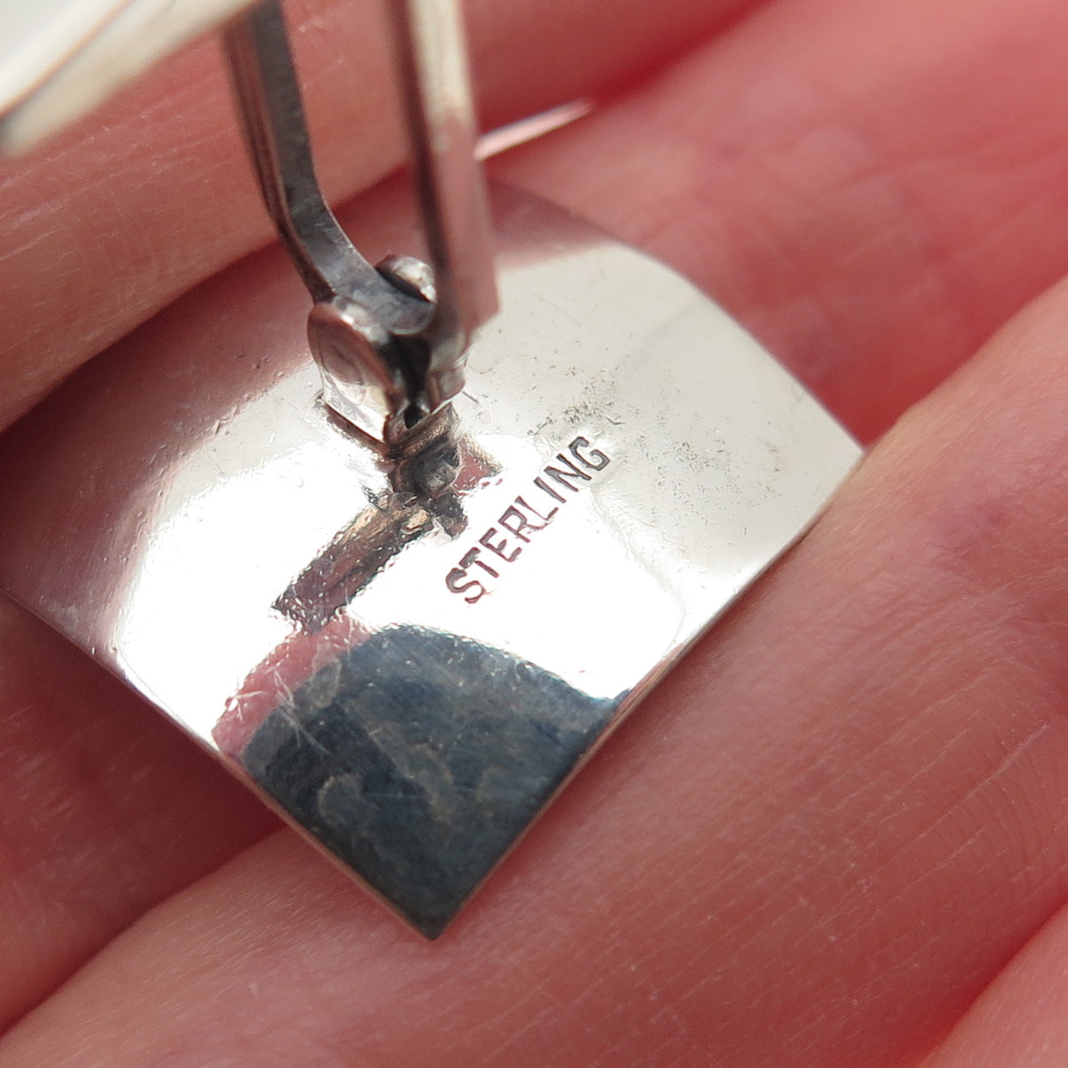 925 Sterling Silver Vintage Chinese King Oxidized Cufflinks