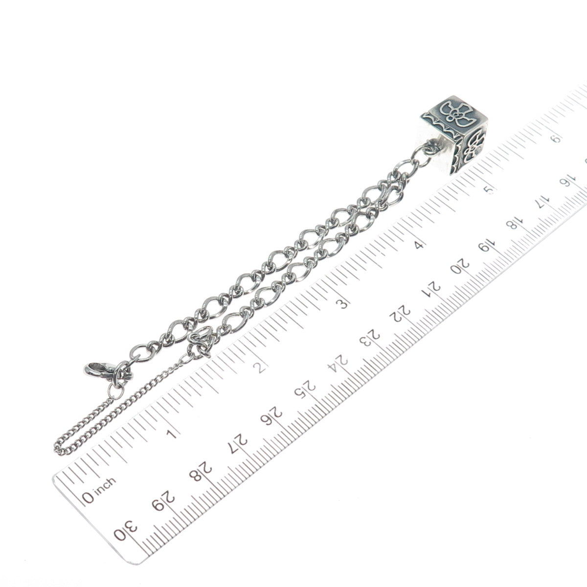 JAMES AVERY 925 Sterling Silver Vintage Holy Spirit Pill Box Charm Bracelet 7"