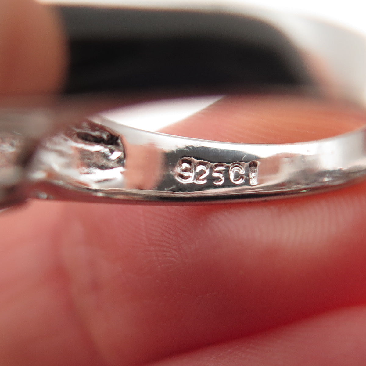 925 Sterling Silver Real Round-Cut Sapphire Floral Ring Size 5