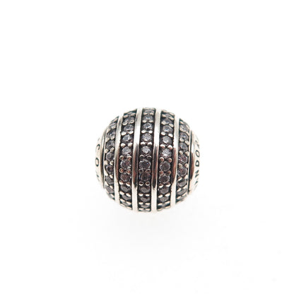 Pandora 925 Sterling Silver C Z Essence Confidence Slide Bead Charm