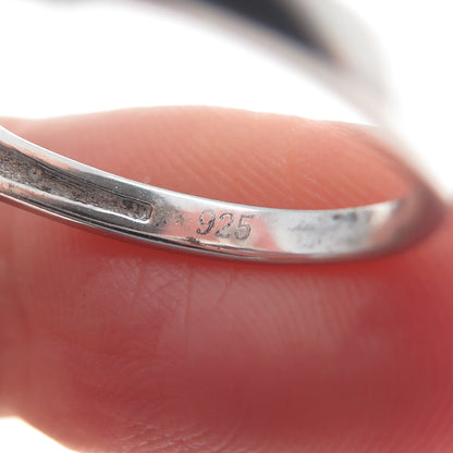 925 Sterling Silver Heart-Cut Mystic Quartz & C Z Irish Claddagh Ring Size 7.5