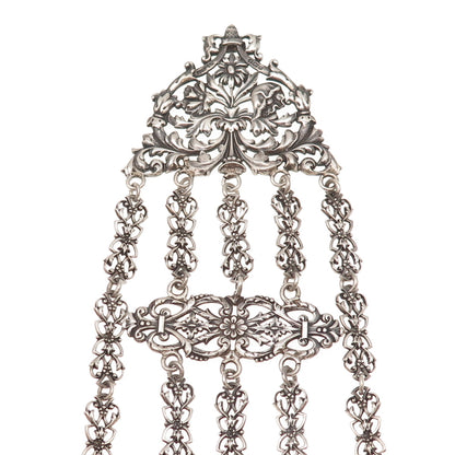Henry Matthews 925 Sterling Silver Antique 1900 Birmingham Chatelaine Chain Fob