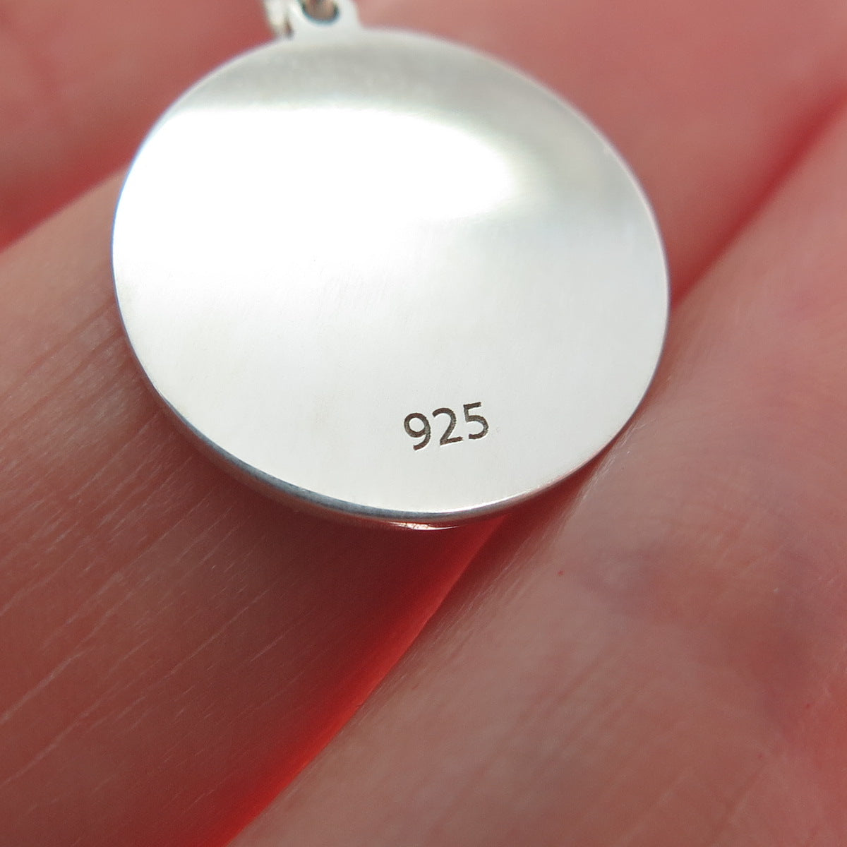 925 Sterling Silver Pink Enamel Skull & Crossed Bones Minimalist Charm Pendant