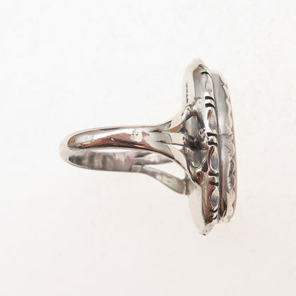 Carolyn Pollack Old Pawn Sterling Silver Vintage Southwestern MOP Ring Size 7