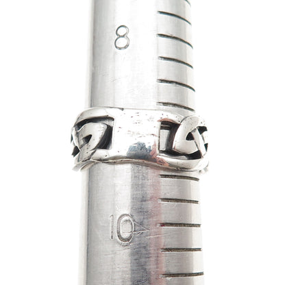 Kit Heath 925 Sterling Silver Vintage 1996 Celtic Knot Oxidized Ring Size 9.5