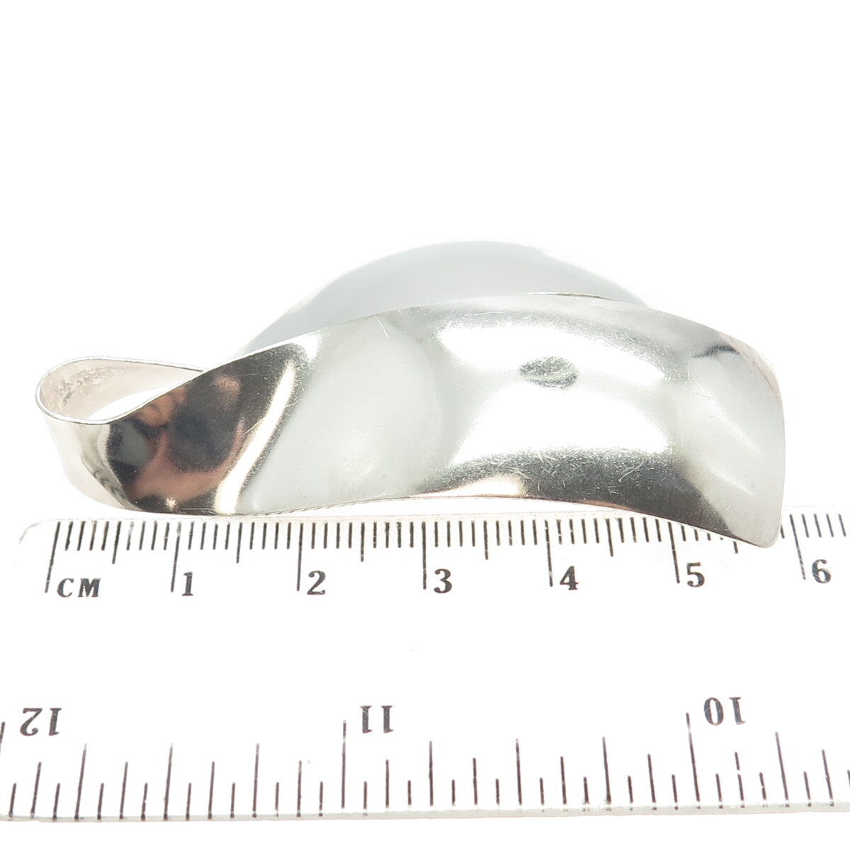 SUZENNE SYZ 925 Sterling Silver Vintage Modernist Handmade Pin Brooch