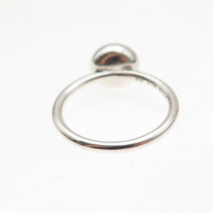 Pandora 925 Sterling Silver Rose Crystal Poetic Droplet Ring Size 6
