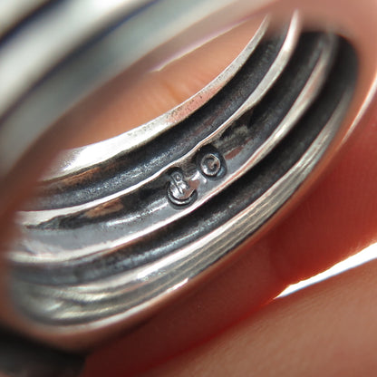 CODY Santa Fe 925 Sterling Silver Vintage Real Lapis Lazuli Ring Size 8.25