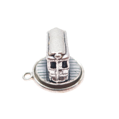 Bell Trading Post 925 Sterling Silver Vintage Cable Car Mini 3D Charm Pendant