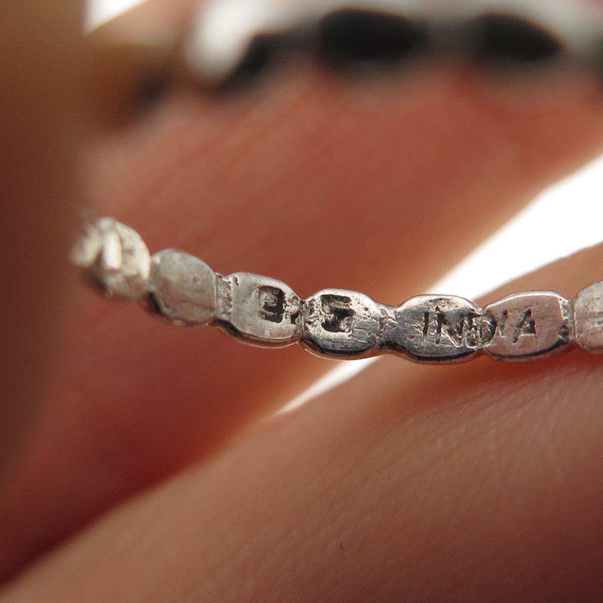 925 Sterling Silver Vintage Real Oval-Cut Amethyst Bubble Ring Size 7