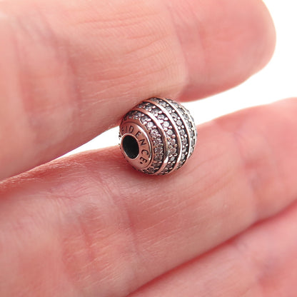 Pandora 925 Sterling Silver C Z Essence Confidence Slide Bead Charm