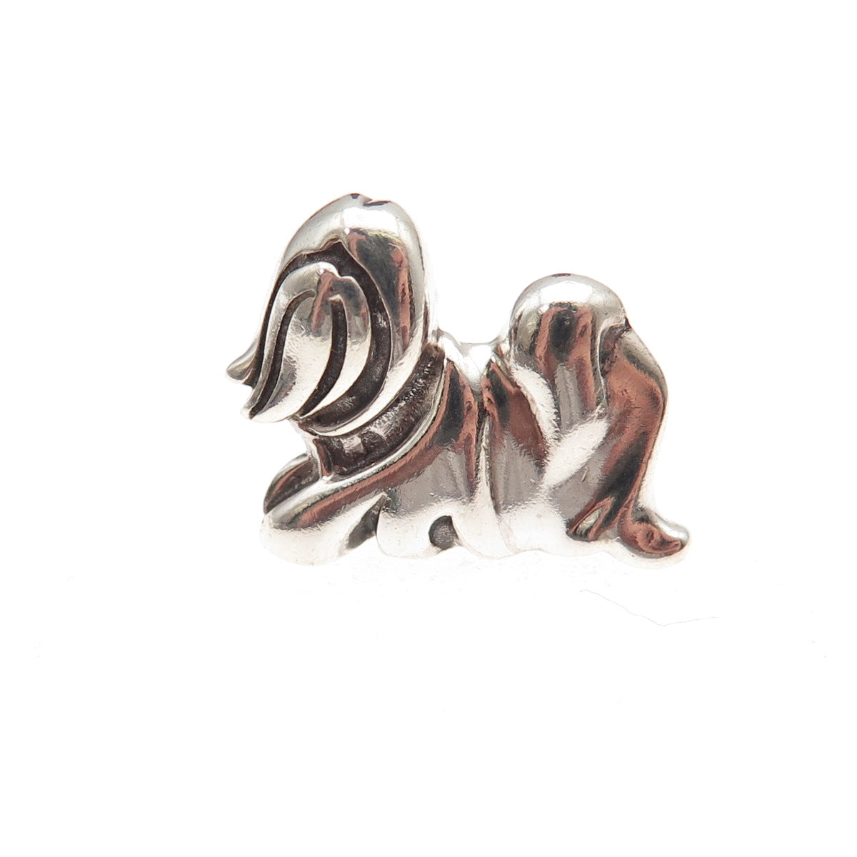 John Hardy 925 Sterling Silver Vintage 2006 Year of the Dog Tie Tack / Lapel Pin