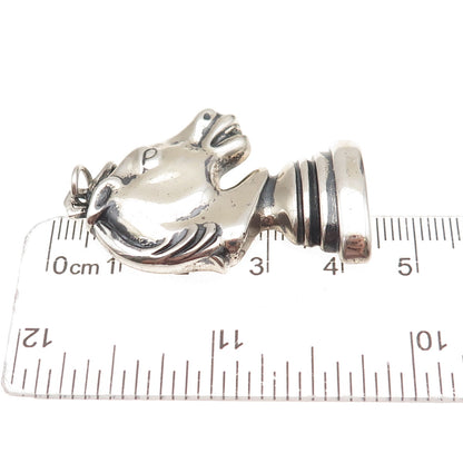 Danecraft 925 Sterling Silver Vintage Knight Chess Piece Oxidized Pendant