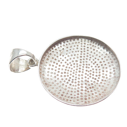 SILPADA 925 Sterling Silver Vintage Moon Round Disc Pendant