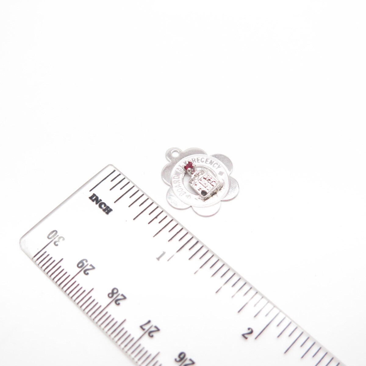 925 Sterling Silver Vintage C Z "Caesar Boardwalk Casino" Charm Pendant