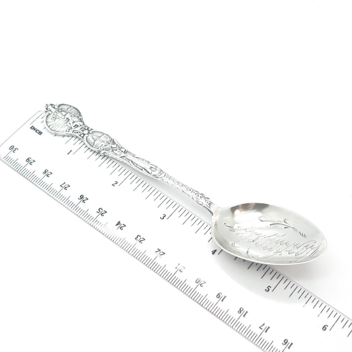 925 Sterling Silver Antique Joseph Mayer & Bros. Los Angeles Demitasse Spoon