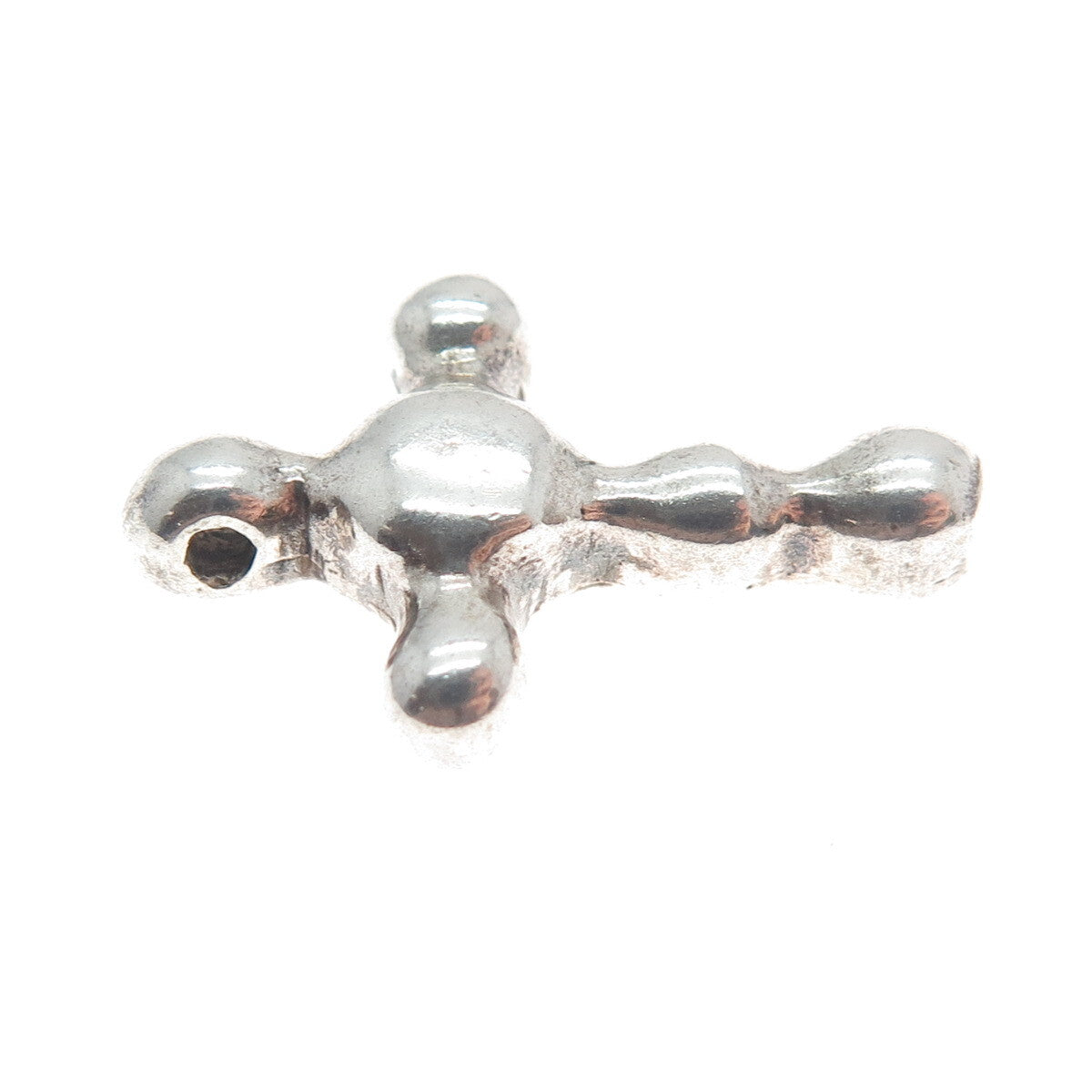 JEWELART 925 Sterling Silver Vintage Modernist Cross Slide Pendant