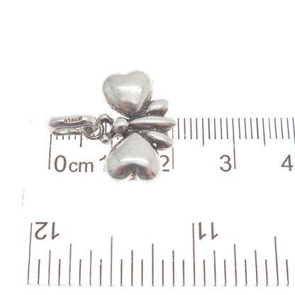 925 Sterling Silver Vintage Italy Butterfly Minimalist Charm Pendant