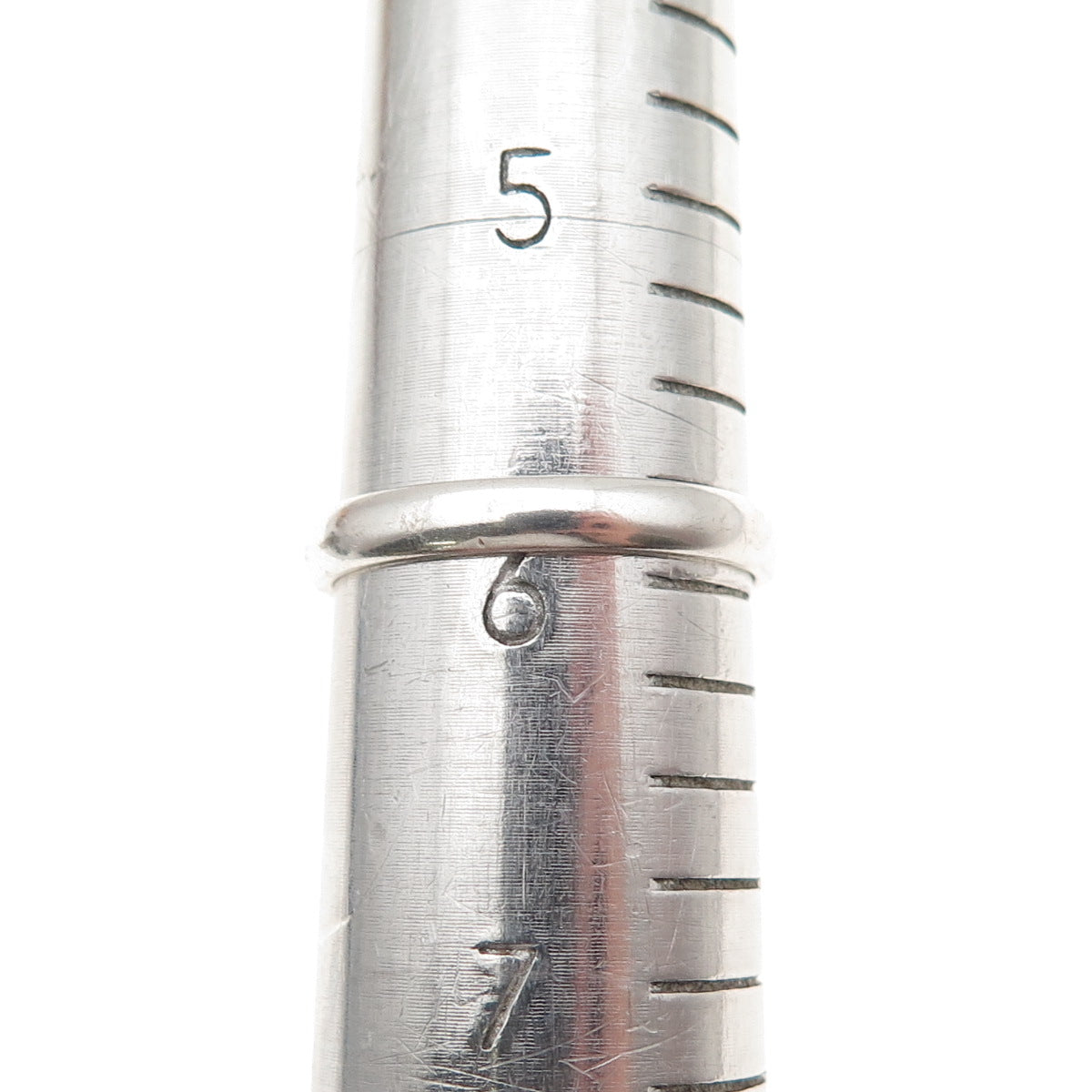 925 Sterling Silver Vintage Classic Wedding Band Ring Size 6