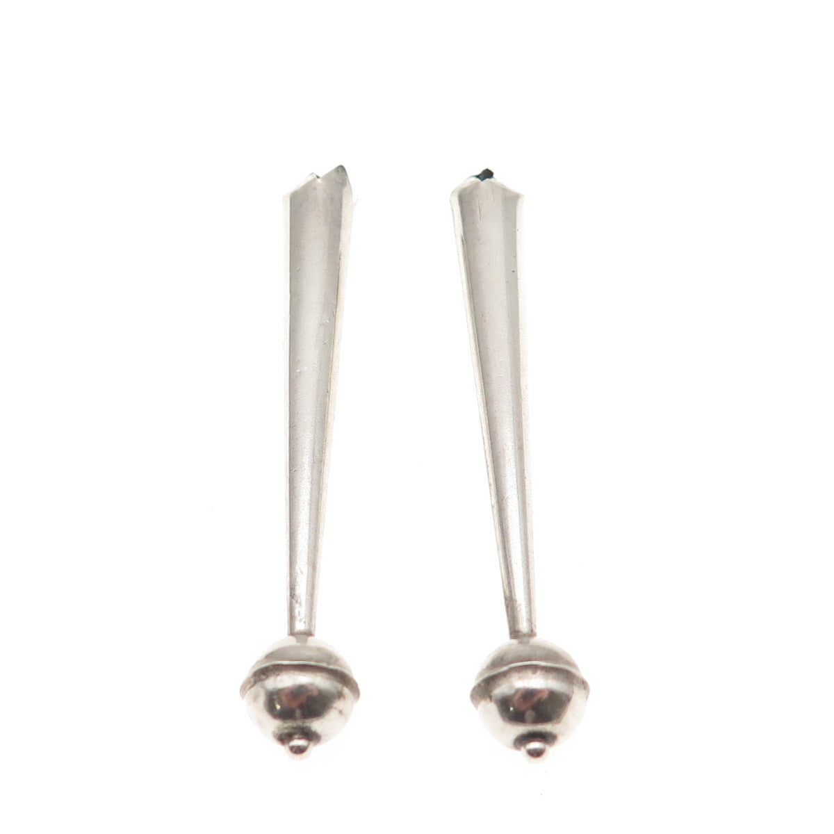 Old Pawn 925 Sterling Silver Vintage Southwestern Tribal Bolo Tie Tips