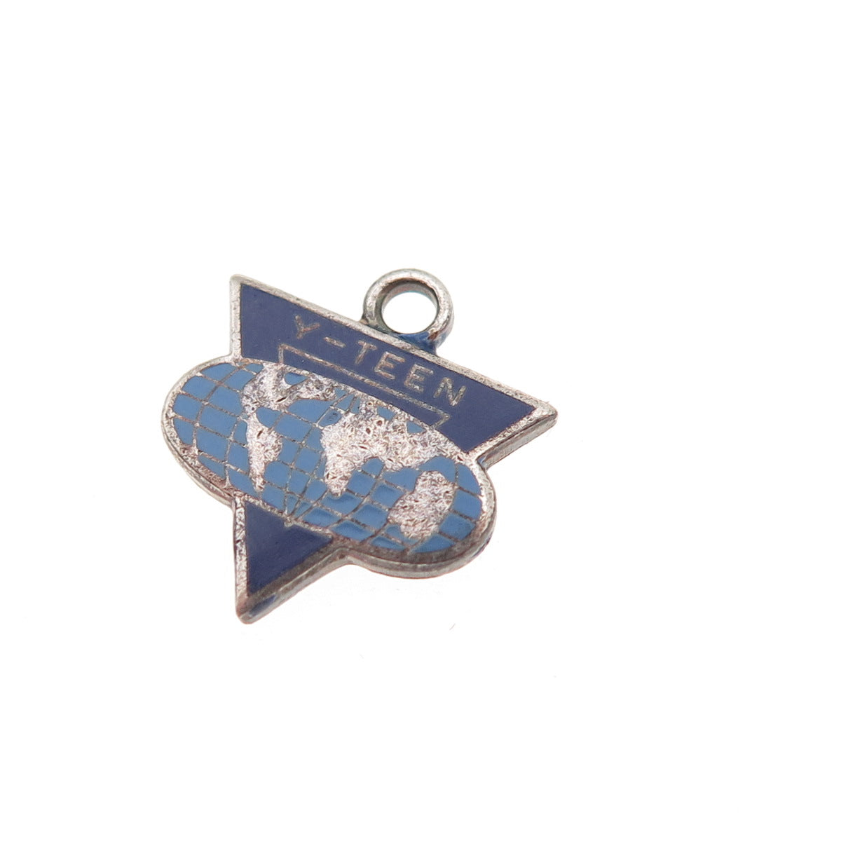 L.G. Balfour 925 Sterling Silver Vintage Enamel Y-Teen Mini Charm Pendant