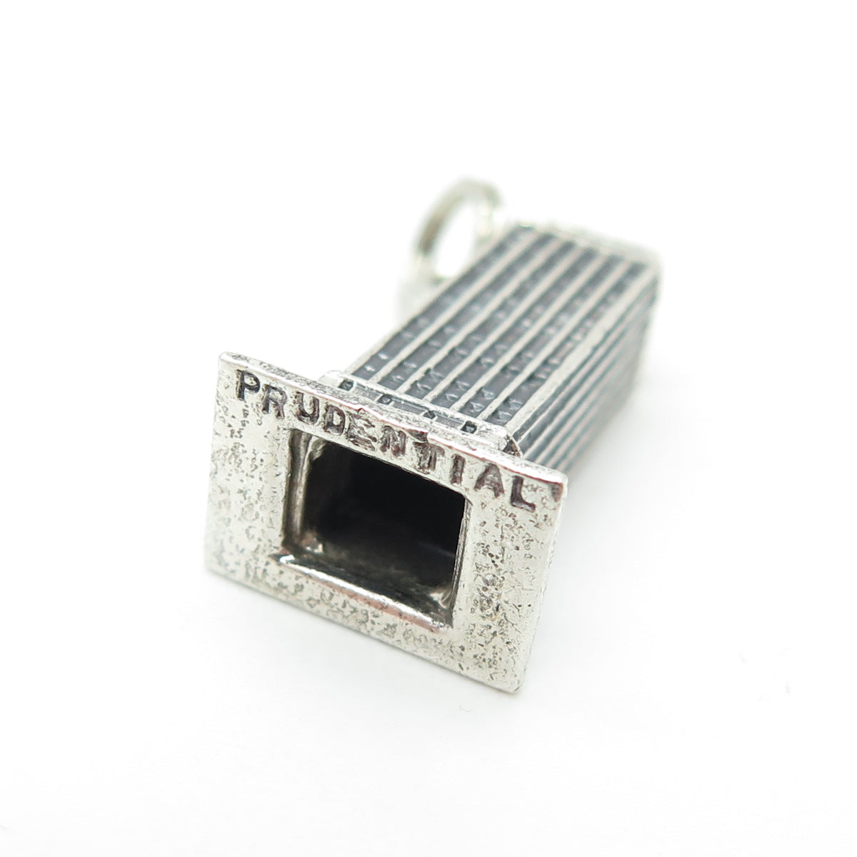 925 Sterling Silver Vintage Prudential Tower 3D Pendant