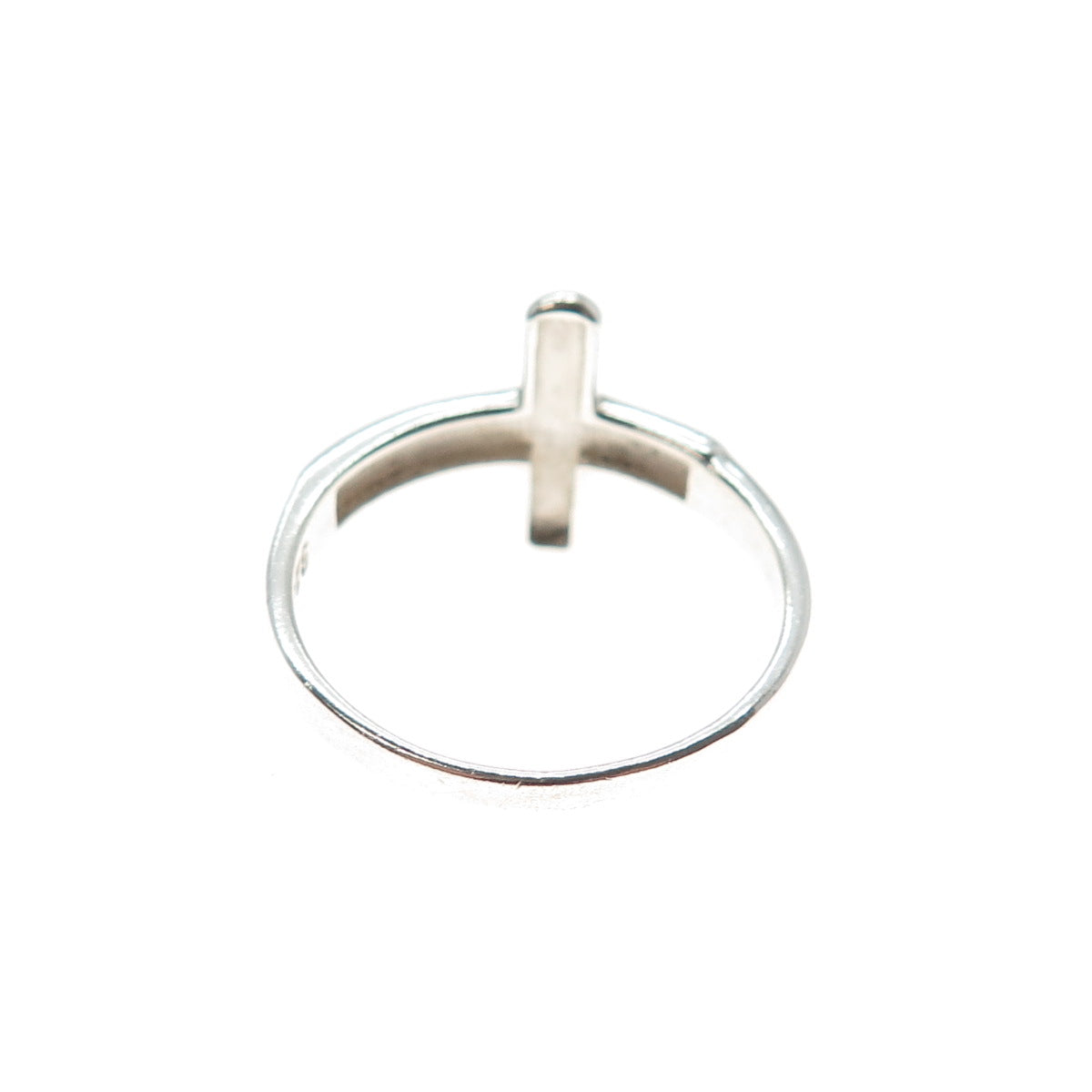 925 Sterling Silver Vintage Cross Ring Size 8