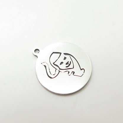 925 Sterling Silver USA Two In Town Wild Cat Charm Pendant