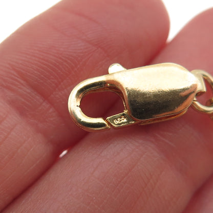 925 Sterling Silver Gold Plated Bracelet / Necklace Lobster Claw Lock Clasp
