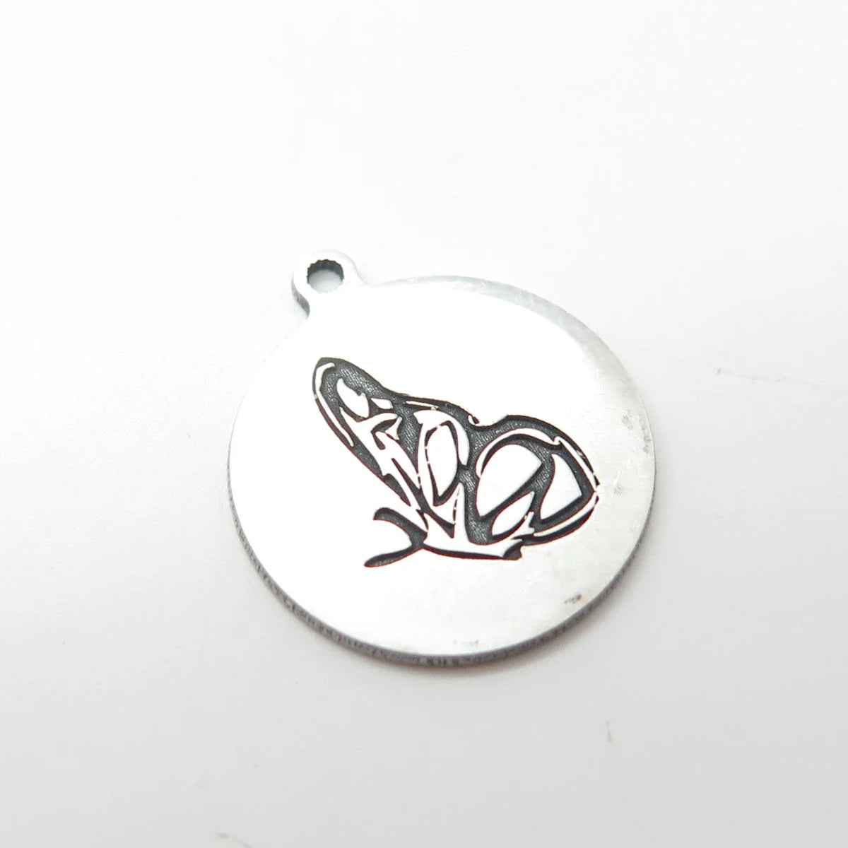 925 Sterling Silver USA Two In Town Butterfly Charm Pendant
