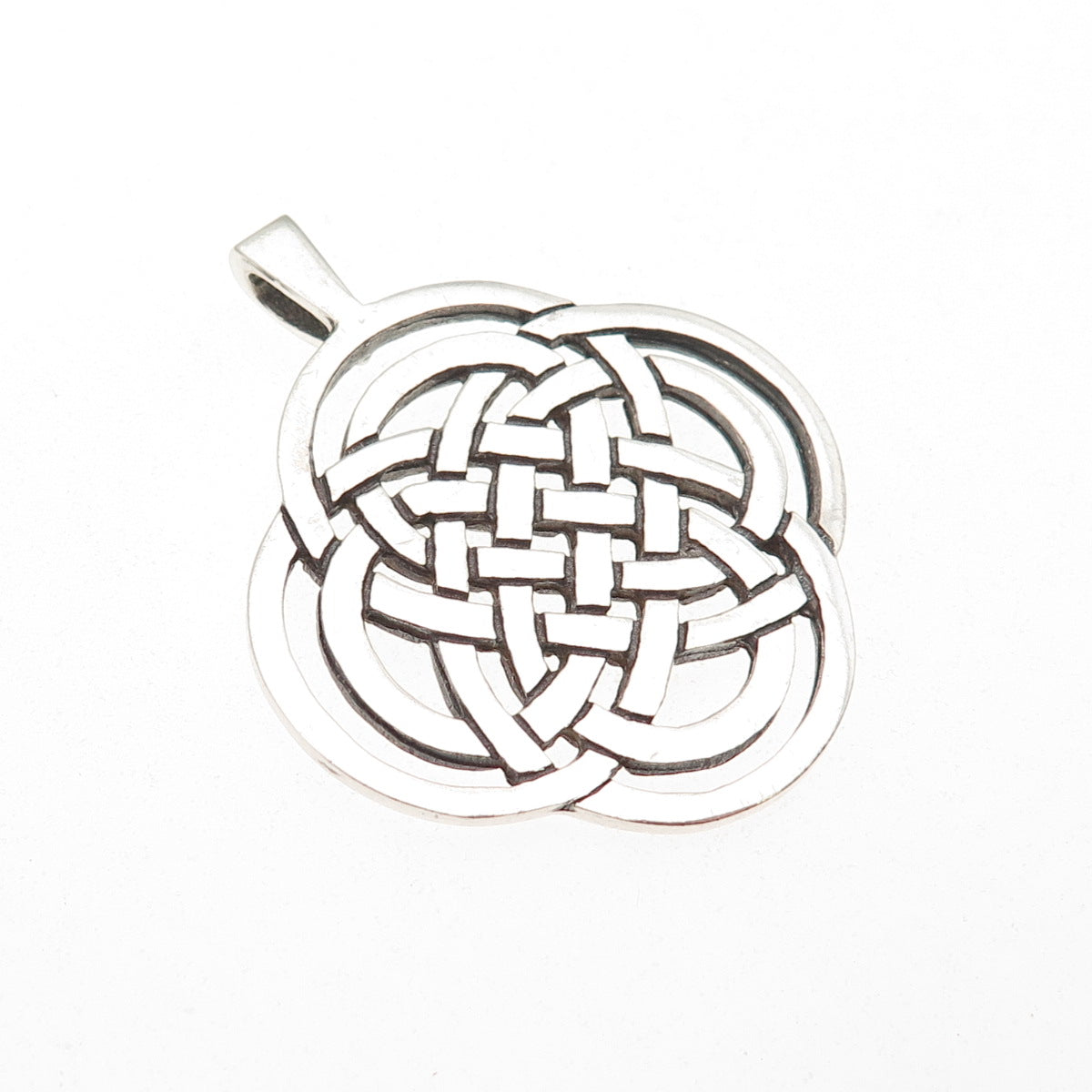 Ortak Silvercraft 925 Sterling Silver Vintage 1988 Edinburgh Celtic Knot Pendant