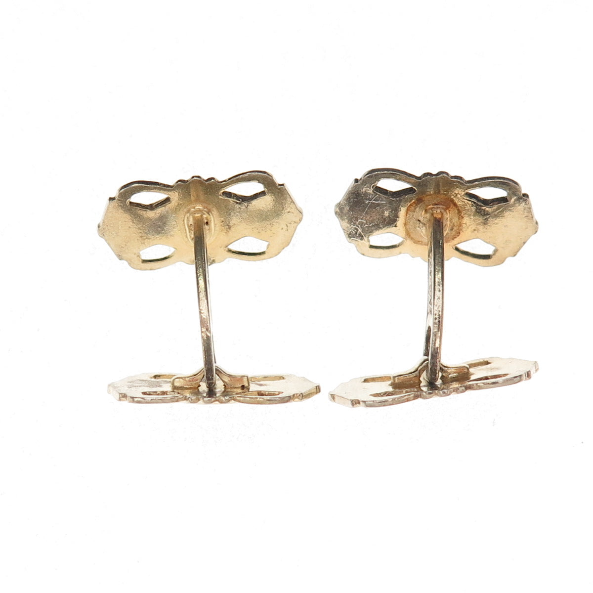 Aksel Holmsen Norne 925S Sterling Gold Plated Vintage Norway Enamel Cufflinks