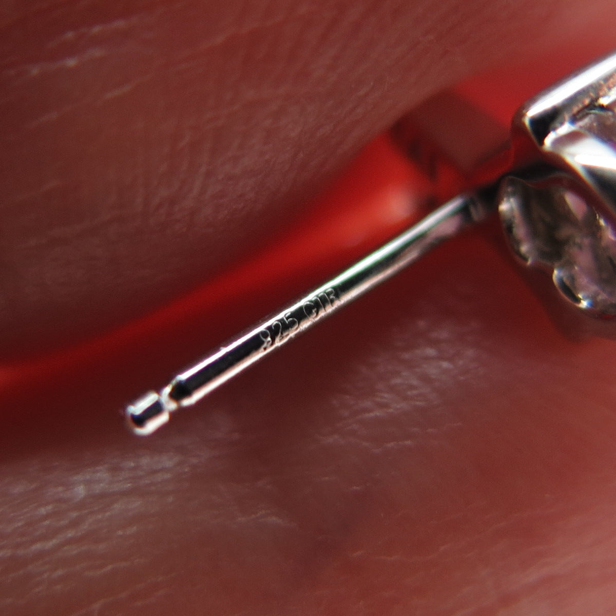 925 Sterling Silver Heart-Cut Pink & Round-Cut White C Z Earrings