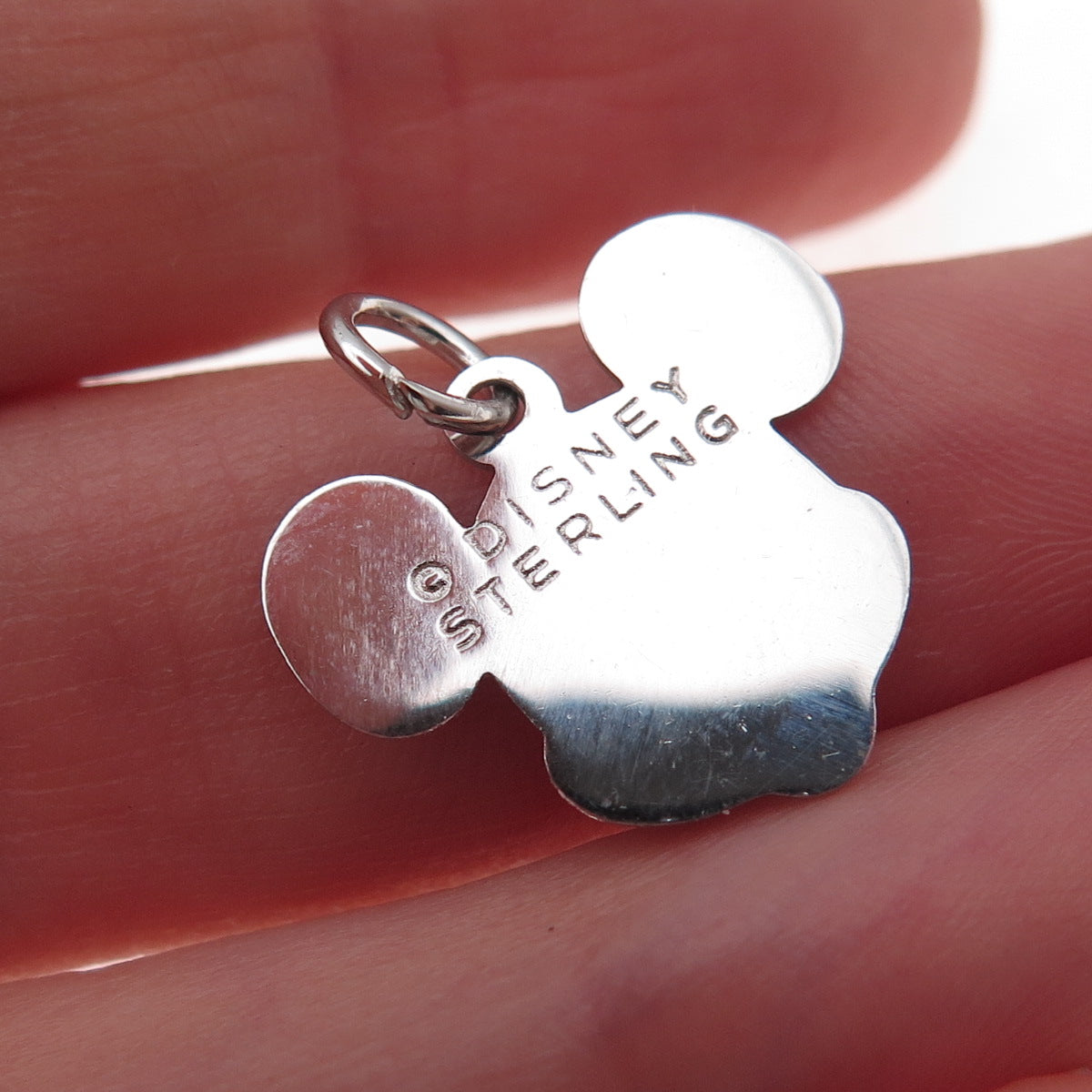 Disney 925 Sterling Silver Vintage Mickey Mouse Charm Pendant