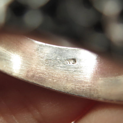 925 Sterling Silver Vintage Cross Religious Theme Ring Size 8.75