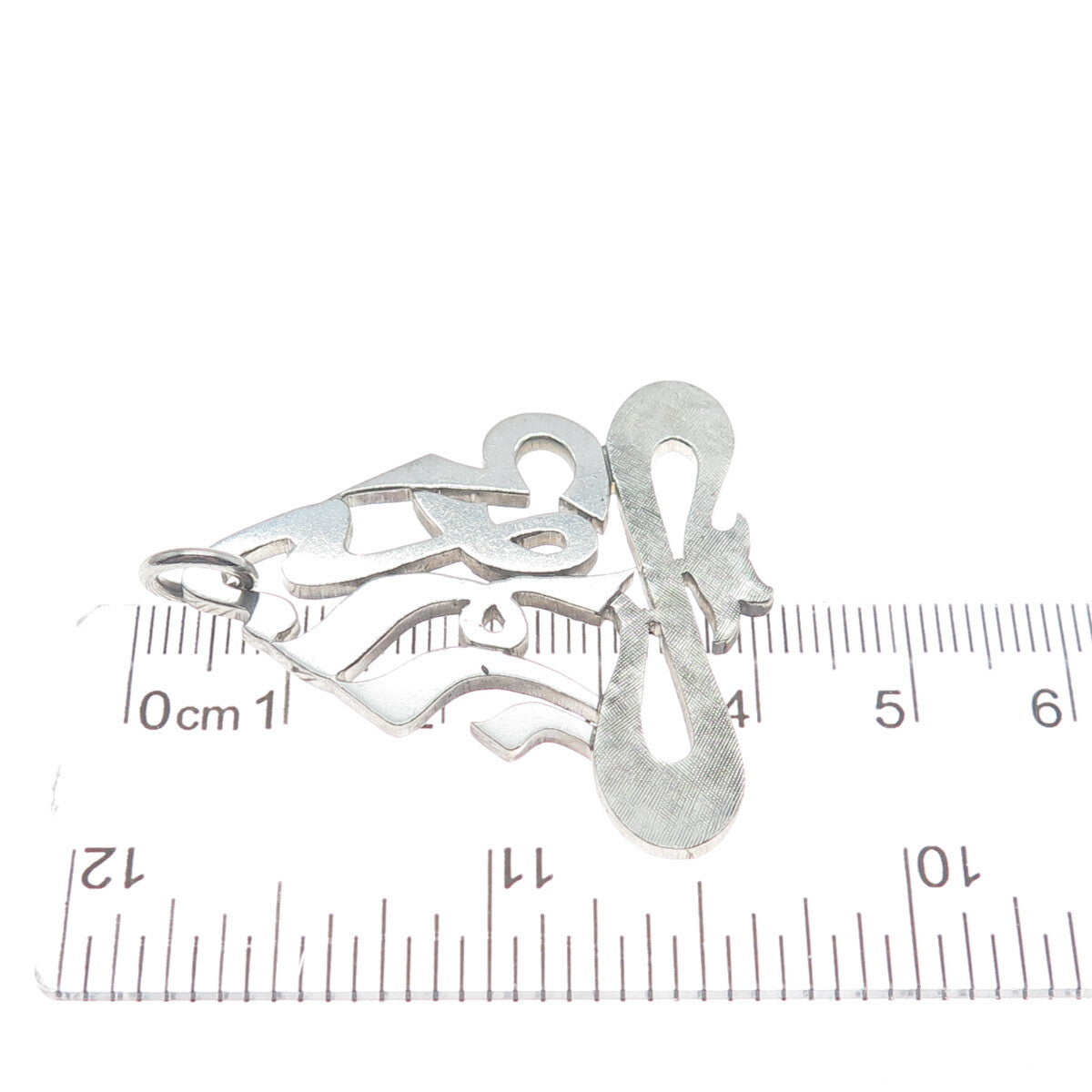 SAMUEL HIZME 925 Sterling Silver Vintage Judaica Theme Pendant