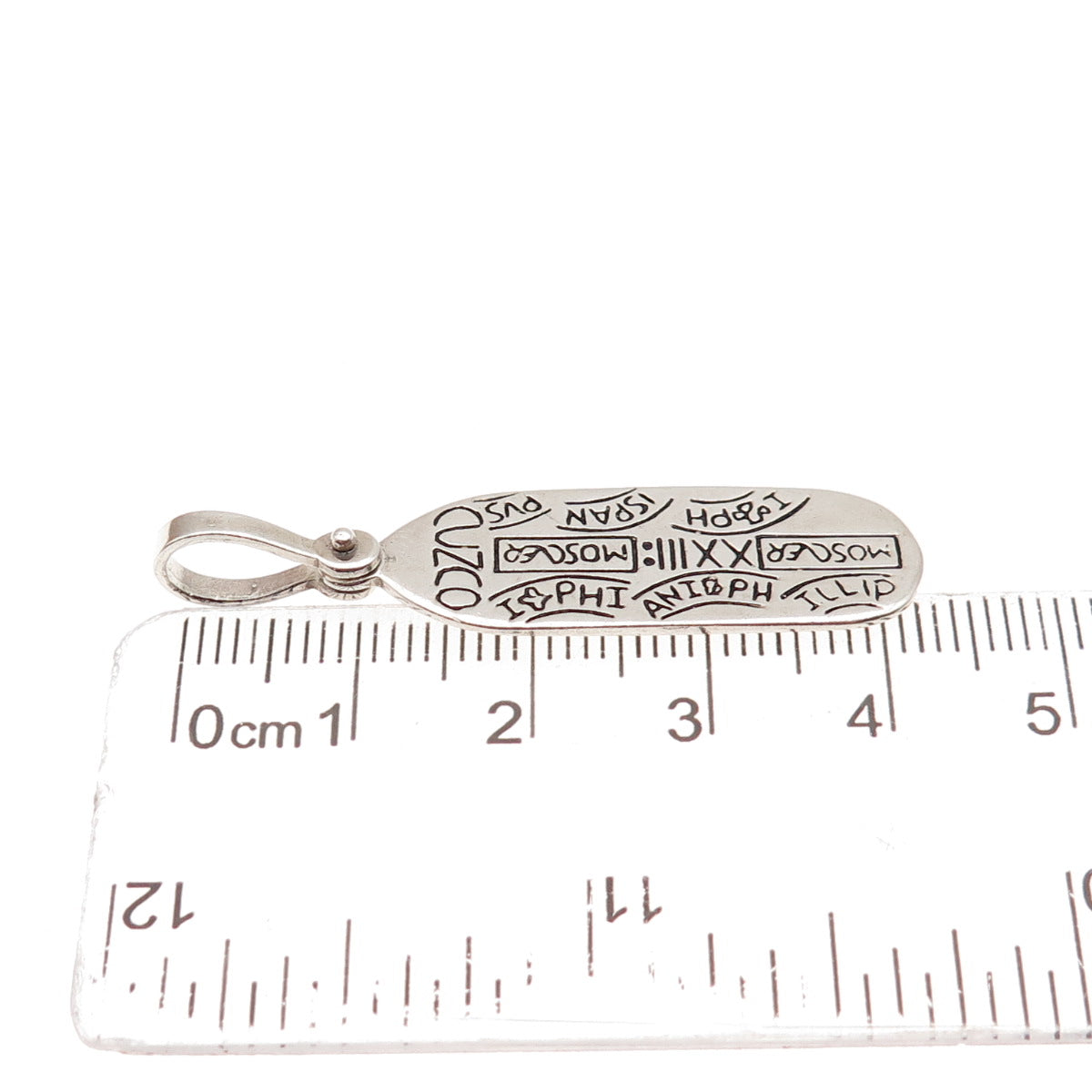 925 Sterling Silver Vintage Peruvian Cuzco Charm Pendant