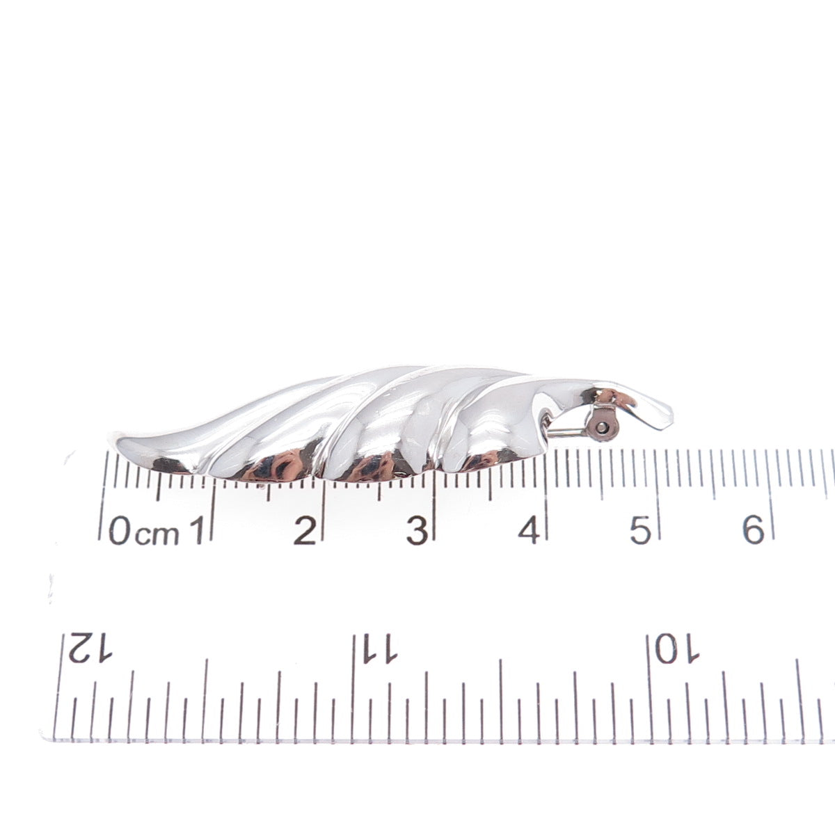 BEAU 925 Sterling Silver Vintage Modernist Wing Pin Brooch