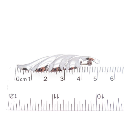 BEAU 925 Sterling Silver Vintage Modernist Wing Pin Brooch