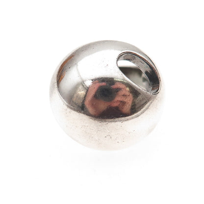 925 Sterling Silver Vintage Modernist Dome Oxidized Ring Size 8