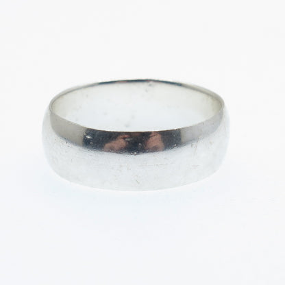 CHARLES WINSTON 925 Sterling Silver Vintage Classic Wedding Band Ring Size 7