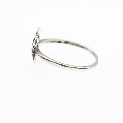 SUNWEST 925 Sterling Silver Vintage Butterfly Ring Size 9