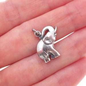 Georg Jensen 925S Sterling Silver Vintage Denmark Elephant Charm Pendant