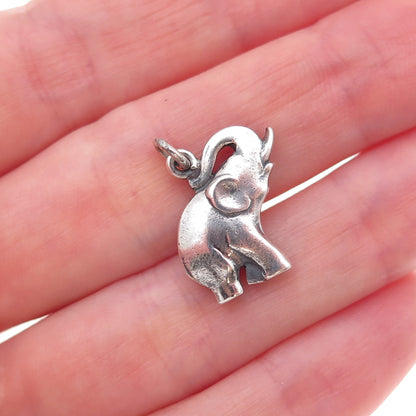Georg Jensen 925S Sterling Silver Vintage Denmark Elephant Charm Pendant
