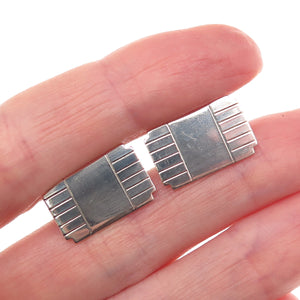 Swank 925 Sterling Silver Antique Art Deco Cufflinks