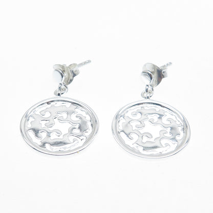 MWS Mark Wasserman Samara 925 Sterling Silver Vintage Ornate Dangle Earrings