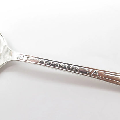 925 Sterling Silver Antique Art Deco R. Wallace & Sons Mfg. States Cities Spoon