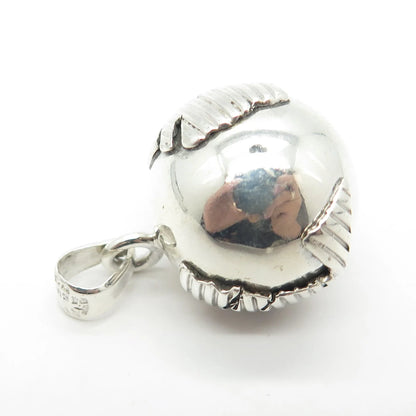 925 Sterling Silver Vintage Mexico Globe Pendant